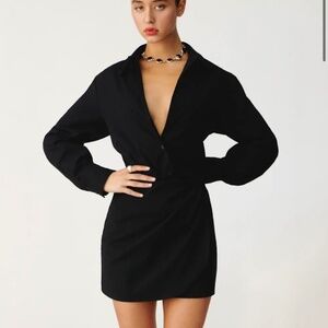 NWT Reformation Weston Dress Black - Size 12